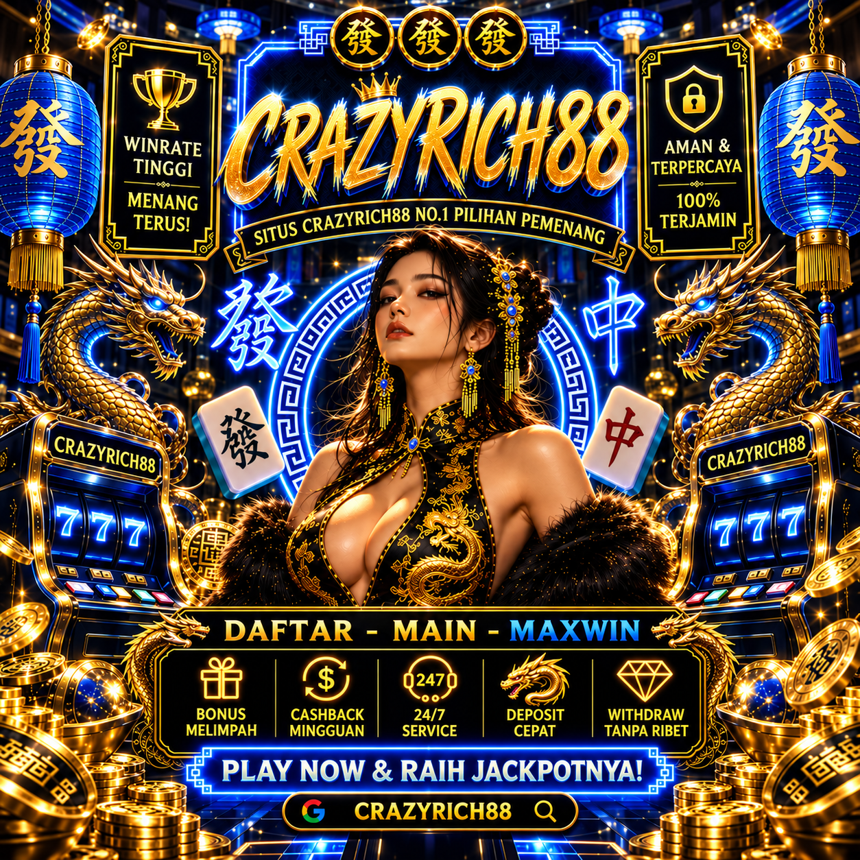 CRAZYRICH88 : Situs Slot Online Resmi Dengan Info Gacor Gampang Menang Hari Ini
